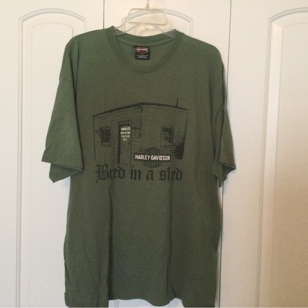 Army green Harley Davidson t-shirt. Sz X-Large (Doha,Qatar)